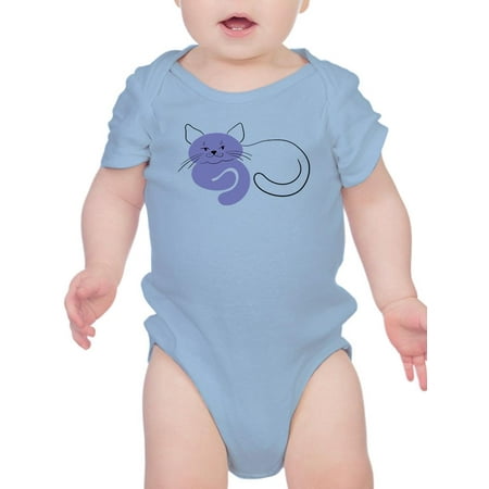 

Very Peri Lineart Cat Bodysuit Infant -Image by Shutterstock Newborn