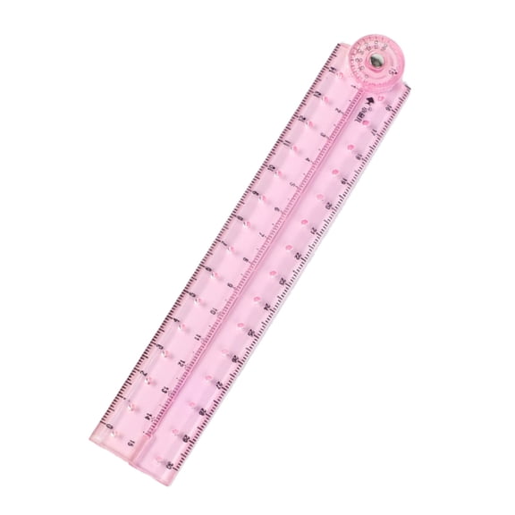 Necvior Clear Folding Ruler Measuring length 0-30cm Centimeters Scale Math Drawing Ruler