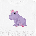 thumbnail image 4 of Inktastic Cute Purple Hippo Girls Toddler Dress, 4 of 5
