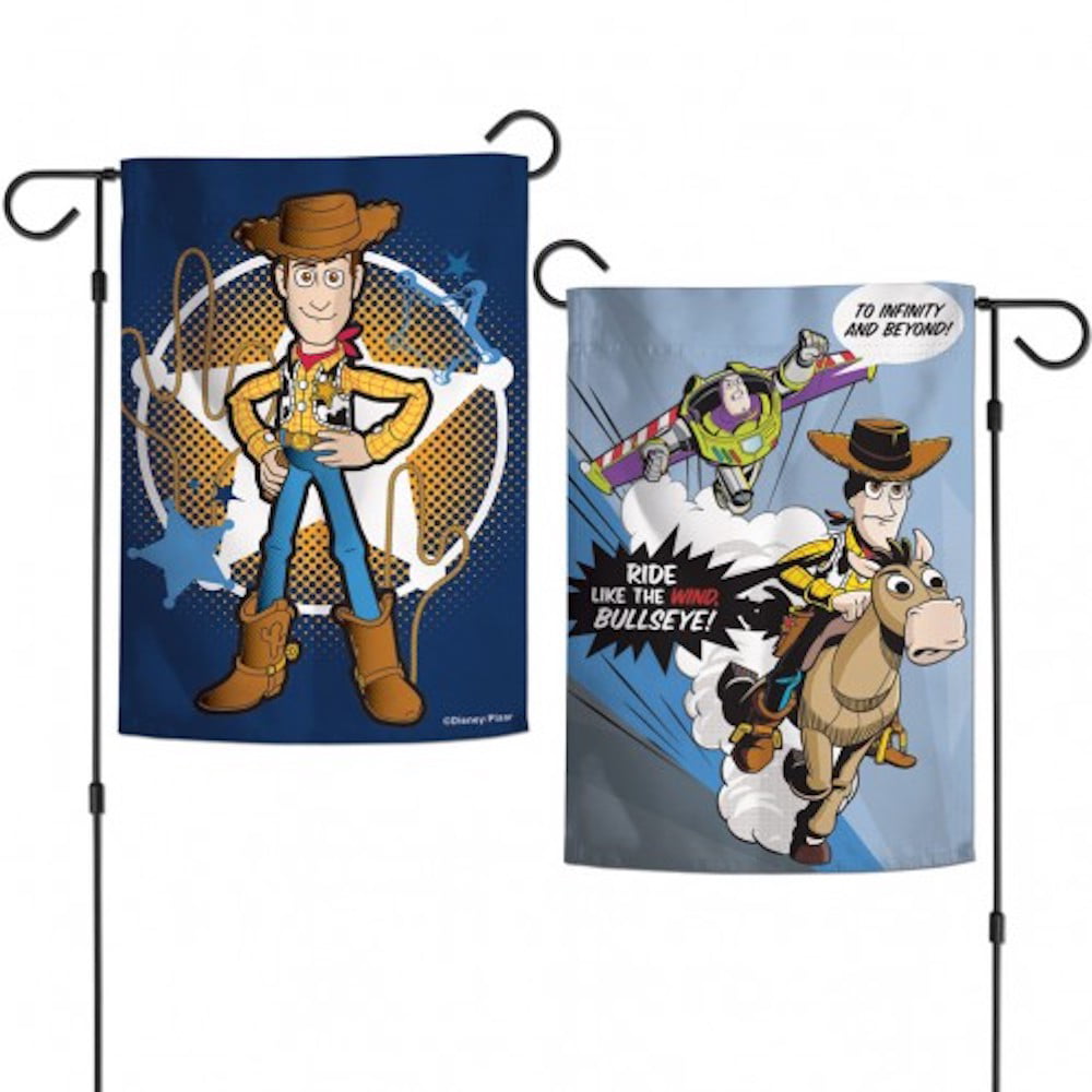 Woody Toy Story Garden Flag Disney Licensed Comic Lasso Badge 12.5" x 18" 