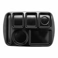 thumbnail image 2 of G.E.T. 6 Compartment School Cafeteria Tray, Left Handed, 10" x 15", Black (4 Pack), 2 of 2