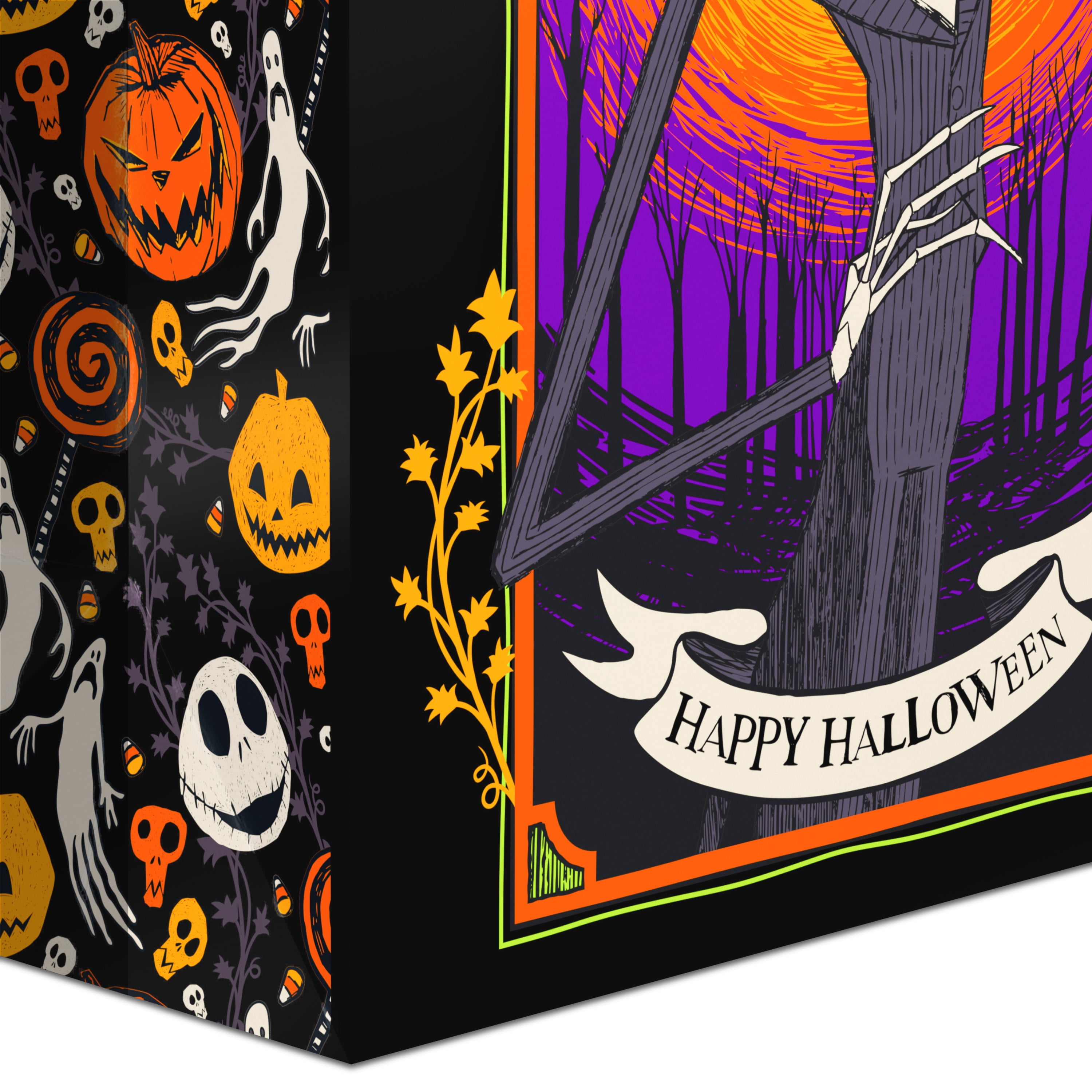 Hallmark Nightmare Before Christmas Large Halloween Gift Bag(Jack), 1 Count