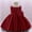 Red, variant on TAGOLD Toddler Girls Satin Embroidery Rhinestone Bowknot Birthday Party Gown Long Dresses Beige 2-3Years