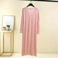 thumbnail image 5 of LIaqionyy Womens Long Sleeve Nightgown Plus Size Sleepwear Nightdresses Soft Ladies Night Gown Sleepshirts, 5 of 6