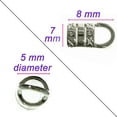 thumbnail image 2 of Craft County 5mm Tube Crimp End - 24 Pack of Silver-Plated Metal Cord Ends - Great for Making Bracelets, Necklaces, and Other Formal Jewelry and Accessories, 2 of 4