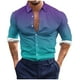 thumbnail image 2 of Blusa y camisa de manga larga con cuello vuelto para hombre, estilo casual, a la moda, con botones estampados, blusa de manga larga con cuello vuelto, camisetas de poliéster para hombre, 2 of 5