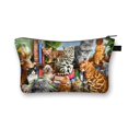 thumbnail image 1 of Bolsa de cosméticos Dachshund Boston Terrier para mujer, neceser con diseño de Perro Pastor Alemán, bolsas de maquillaje para mujer, bolso con pintalabios para chicas, estuche organizador de cosmético Fivean unisex, 1 of 2