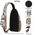 thumbnail image 2 of Ethnic Tribal Sling Backpack Abstract Artistic Lightweight Crossbody Bag for Commuting, 2 of 6