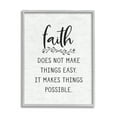 thumbnail image 4 of Stupell Industries Encouraging Faith Quote Rustic Botanical Sprig Design Graphic Art Gray Framed Art Print Wall Art, Design by Lettered and Lined, 4 of 5