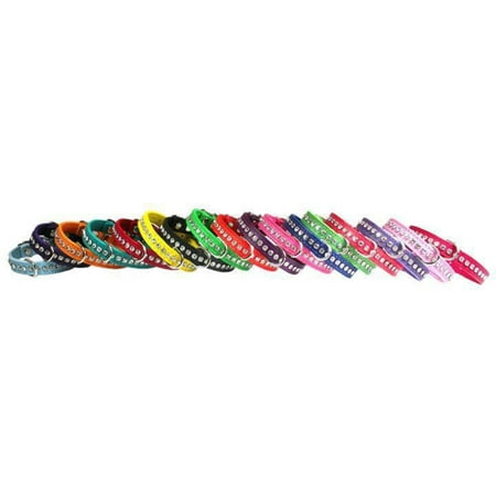 UPC: 0024764882054 | OmniPet Signature Leather Crystal Dog Collar Made in USA
