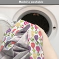 thumbnail image 2 of Turnips Dog Crate Cover, Doodle Style Hand Drawn Veggies Stripes Waves or Zigzags Organic Foods Print, Easy to Use Pet Kennel Cover Small Dogs Puppies Kittens, 7 Sizes, Ivory Multicolor, by Ambesonne, 2 of 6