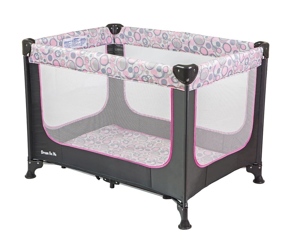 Photo 1 of Dream On Me Zodiak Portable Play Yard, Grey/Pink