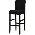 thumbnail image 1 of Housses de Chaise de Comptoir de Pub Réutilisables Housse Extensible Amovible Lavable Ensemble de 1 (Noir), 1 of 6