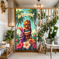 thumbnail image 5 of Tropical Design Tiki Banner Colorful Characters Polynesian Style Welcome Sign for Beach Party Outdoor Event Luau Celebration, 5 of 8