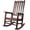Brown + Wood1, variant on Durable Wooden Porch Rocker Chair, Fir Log Rocking Chair, Brown Color for Outdoor Patio Use