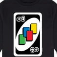 thumbnail image 3 of UNO - Draw Four - Toddler And Youth Long Sleeve Graphic T-Shirt, 3 of 5