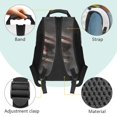 thumbnail image 5 of Yspwyqan Black Horse Backpack Set Kids Boys, Vintage USA Flag 4 Piece Backpack Lunchbox Set with Pencil Case, Lightweight Padded Straps Bookbag for Elementary Middle School, 5 of 7
