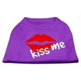 thumbnail image 1 of Kiss Me Screen Print Shirt Purple Xxl (18), 1 of 1