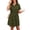 Army Green, variant on Summer Dresses for Women 2026 – Button Down Shirt Dress with Belt, Casual Knee Length Short Sleeve Midi Dress with Pocket