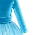 thumbnail image 6 of IBTOM CASTLE Flower Girl Velvet Floral Gradient Sequins Dress for Kids Wedding Bridesmaid Pageant Communion Formal Princess Puffy Gown 11-12 Years Sky Blue Sequins, 6 of 8