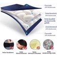 thumbnail image 4 of Mascarilla de noche para dormir de seda natural pura, parche para ojos de seda de morera de 19 mommes para dormir, suave, cómoda, con los ojos vendados, apagón, mujeres/hombres/adultos con tapones para los oídos (azul) JM, 4 of 4