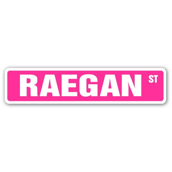 RAEGAN Street Sign Childrens Name Room Sign | Indoor/Outdoor |  36" Wide