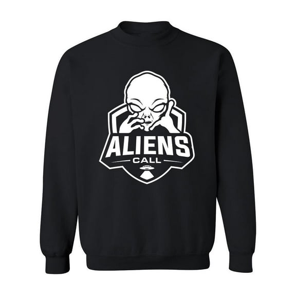 Aliens Call Sweatshirt Men -Image by Shutterstock, Male 5X-Large