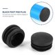 thumbnail image 2 of Black Plastic 35mm Dia Blanking End Caps Round Tube Insert 5 Pcs Banmo, 2 of 5