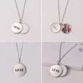 thumbnail image 4 of B Sublimación collar en blanco en forma de corazón/redondo hueco cadena plana colgante joyería, 4 of 5