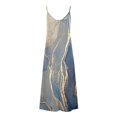 thumbnail image 3 of Vestido de Verano Casual sin Mangas Impreso Correa de Cuello en V Vestido de Sol Largo para las Mujeres, Vestido de Vacaciones Suelto, 3 of 5
