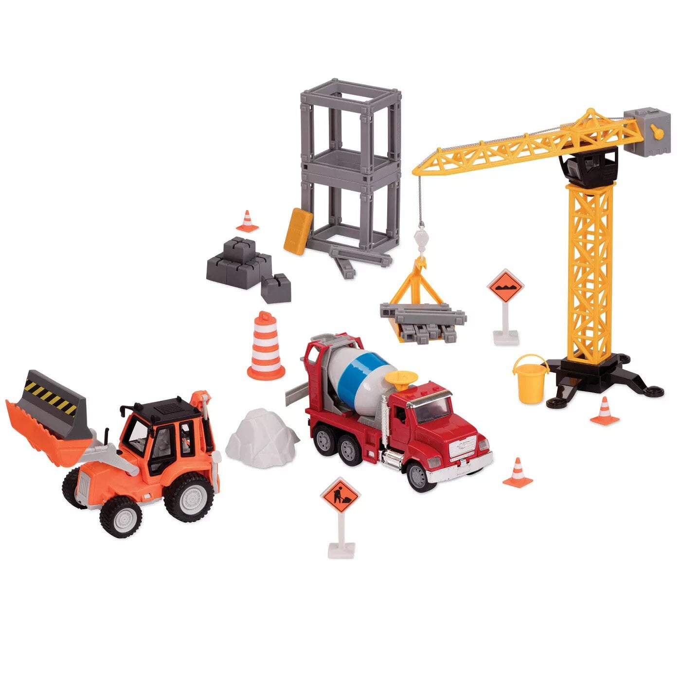 driven construction site crane playset