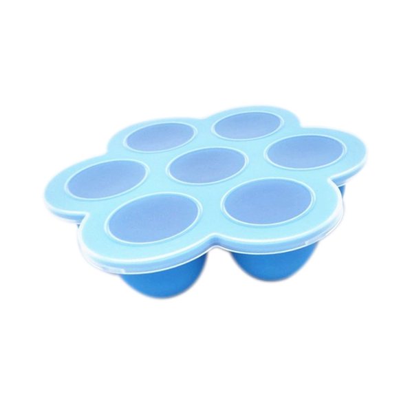 MesaSe 7 Cup Silicone Egg Bites Molds Food Trays Baby Food Freezer Trays Reusable Storage Container