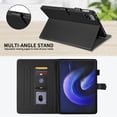 thumbnail image 4 of For Xiaomi Pad 6/Pad 6 Pro 11.0 inch Case, Rhombus Pattern Multiple Viewing Angles Stand Slim Folio Cover (Black), 4 of 6
