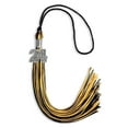 thumbnail image 5 of Endea Graduation Black/Gold Mixed Color Graduation Tassel with Silver Date Drop, 5 of 11