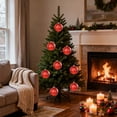 thumbnail image 4 of Ltvvegg Christmas Balls Ornaments, 4.72in Large Christmas Decorations Tree Shatterproof Christmas Ball Ornaments for Wedding Holiday Halloween Party Indoor Outdoor Decor, Red, 4 of 7