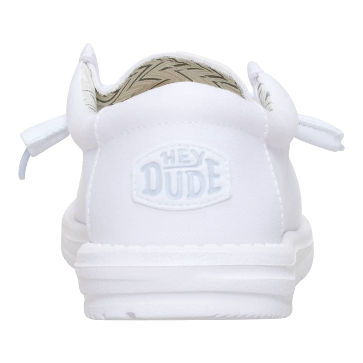 Hey Dude Mens Wally Slip Stretch Canvas White 11 Men main image 2