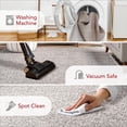 thumbnail image 2 of nuLOOM Marlow Machine Washable Soft Shaggy Faux Sheepskin Area Rug, 2' 6" x 8', Runner, Marlow Light Grey, 2 of 11