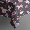 thumbnail image 5 of Fantasy Princess Unicorn Pattern Square Tablecloth,Waterproof Square Table Cover,Wipeable Spillproof Washable Table Cover for Home Kitchen Party Decor 60"x60"(152x152cm), 5 of 6