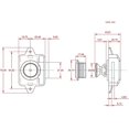 thumbnail image 5 of lote De 5 Serrures Bouton Poussoir Noires, Boutons Sans Cl Pour Serrures De Porte D'armoire, Pour Bateaux De Camping Caravane Caravane, 5 of 5
