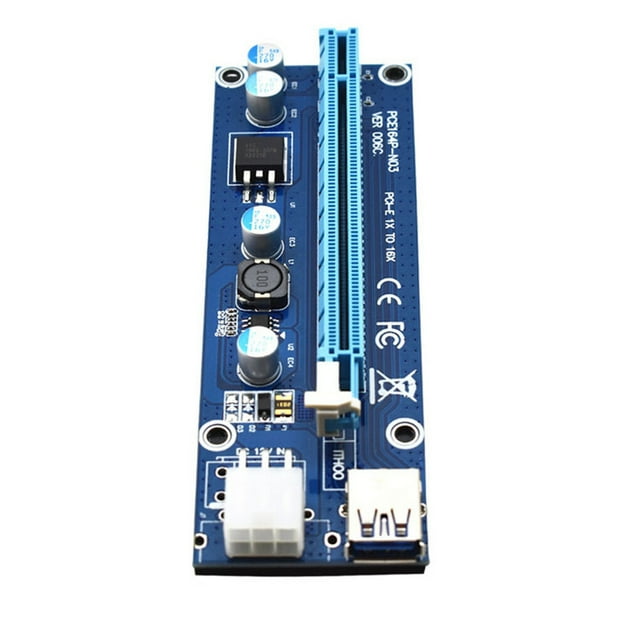 facefd Couleur Aléatoire PCI-E Extender Mini PCI-E Riser Card 1x to 16x USB 3.0 Extension Carte Ordinateur Accessoire, 006mini 006Cmini 1Set