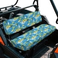 thumbnail image 2 of ZIATUBLES 2-Pack UTV Seat Covers, Universal Waterproof Scratch-Resistant Front Bench Protector Set for Mule, Easy Install Clean for Farm Ranch Truck, Tropical Island Pattern, 2 of 8