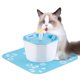 thumbnail image 2 of Fuente de agua para gatos, dispensador de agua para perros con 1 tapete para gatos y perros pequeños, 2 of 5
