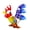 Blue...., variant on Lynono Co.,Ltd Glass Crowned Roosters Figurine HandcraftedAn1ma1Small Landscape House Decors