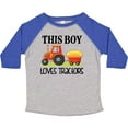 thumbnail image 3 of Inktastic Farming Cute Boy Loves Tractors Boys Toddler T-Shirt, 3 of 5