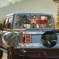 thumbnail image 2 of SEANATIVE Truck Rear Window Decal See Through Perforated Vinyl Truck Window Film Waterproof UV Protection Pickup Sticker Automotive Decals Patriotic Decor, American Flag Deer, 2 of 7