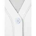 thumbnail image 5 of Healing Hands Knits Women's Becca Jacket 'sMedical Cardigan Buttoned Scrub Jacket - Large,White, 5 of 6