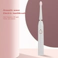 thumbnail image 4 of Smart Water Timer Toothbrush IPX7 Rechargeable Electric Toothbrush with 6 Brushing Modes 45000 Strokes Per Minute 5 Replacement Brush Heads, 4 of 9