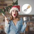 thumbnail image 2 of 6pcs Stainless Steel Butter Spoon Cheese Spoon Kitchen Tool with Wooden Handle, 2 of 8