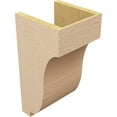 thumbnail image 5 of 9"W x 9"D x 18"H Wide Van Buren Rough Cedar Woodgrain TimberThane Corbel, Primed Tan, 5 of 6