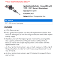 thumbnail image 2 of Ignition Lock Cylinder - Compatible with 1997 - 2001 Mercury Mountaineer 1998 1999 2000, 2 of 2